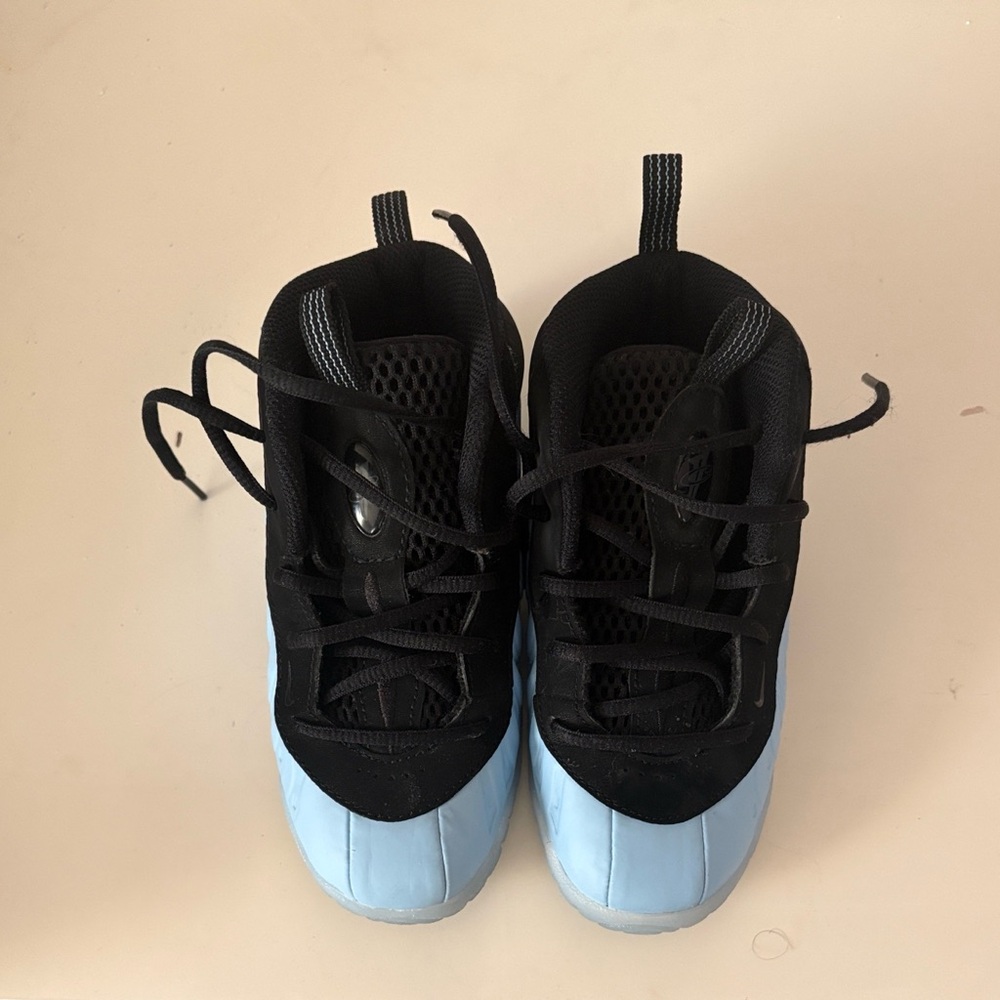 Jordan Kids Black and Light Blue Sneakers